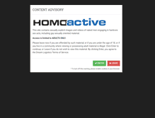 Tablet Screenshot of homoactive.com